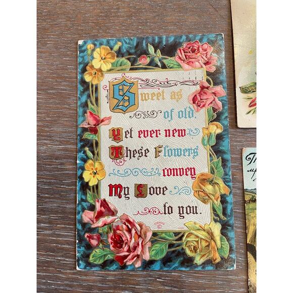 Vintage 1900's Post Card Lot of 4 - Picture 4 of 5